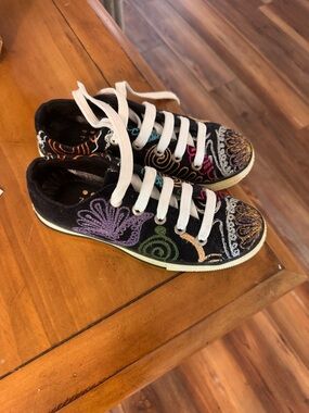 One of a kind Suzani style shoes US 6